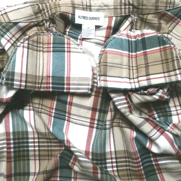 Alfred Dunner Womens Sz 10 Plaid Flannel LS Blouse - Picture 3 of 6